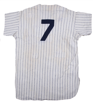 1948 Chuck Dressen Game Worn New York Yankees Home Jersey (MEARS)